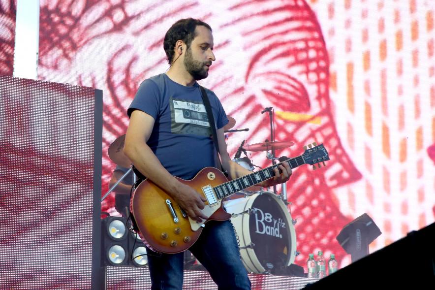 Guitarrista durante el evento