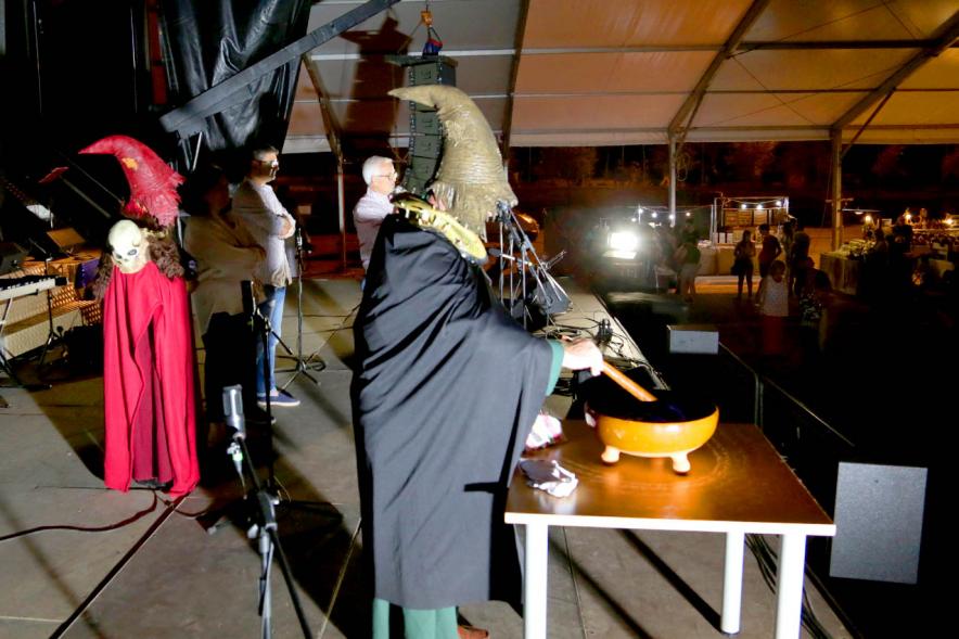preparando queimada. Noche de San Juan 2019 