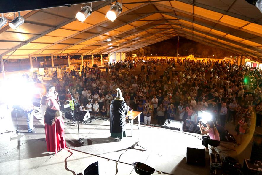 Vista general del evento desde el escenario. Noche de San Juan 2019