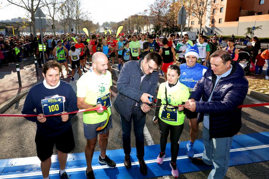 Autoridades. Corte de cinta. San Silvestre 2020 