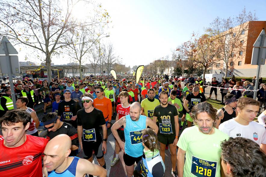 Participantes en la carrera. San Silvestre 2020