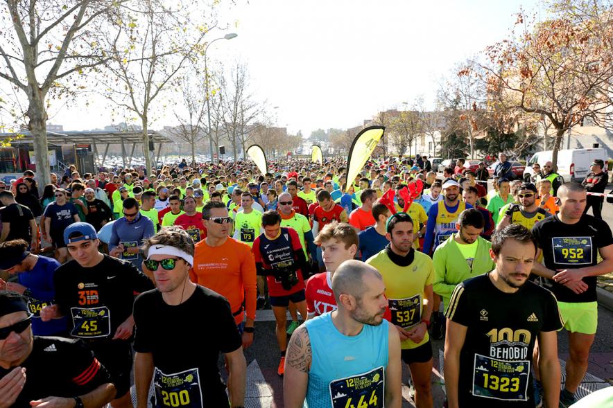 Participantes en la carrera. San Silvestre 2020