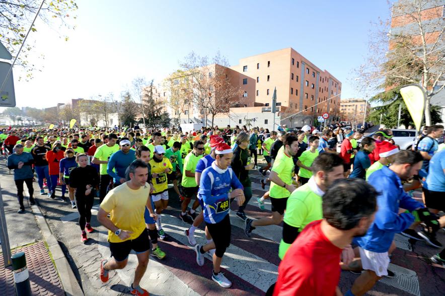 Participantes en la carrera. San Silvestre 2020