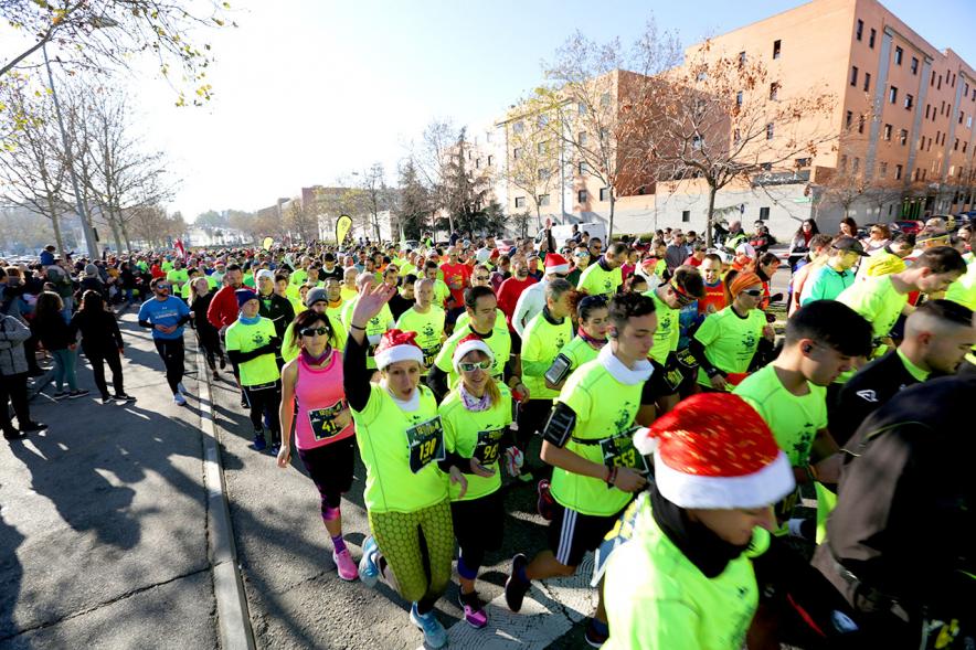 Participantes en la carrera. San Silvestre 2020