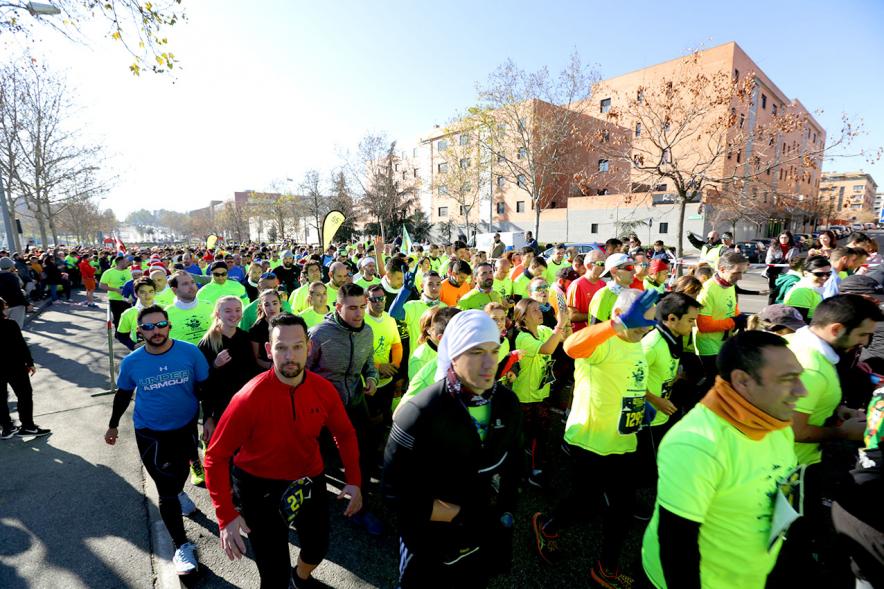 Participantes en la carrera. San Silvestre 2020