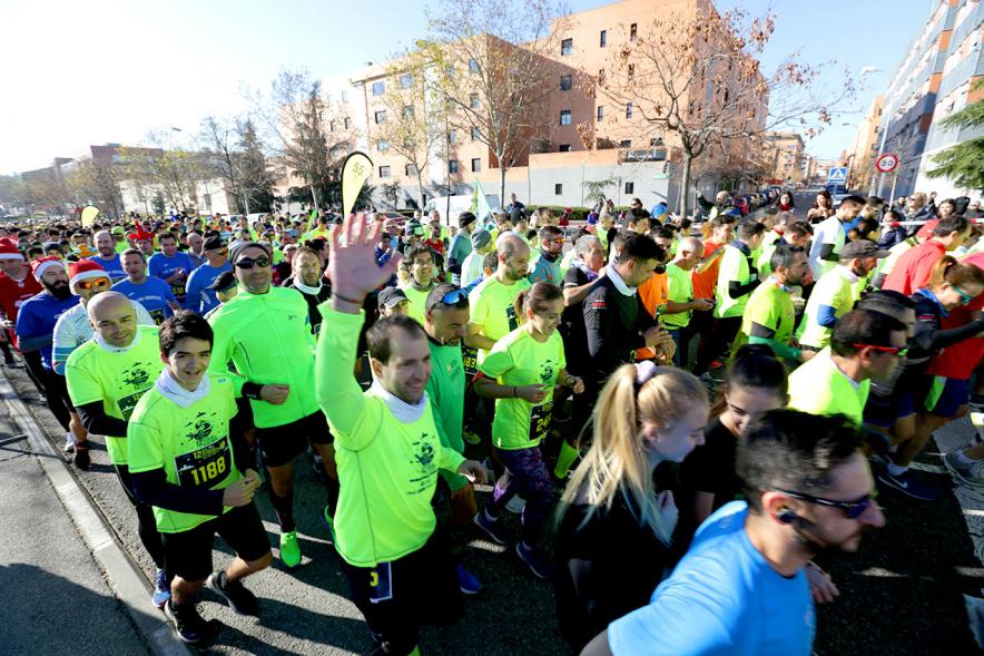 Participantes en la carrera. San Silvestre 2020