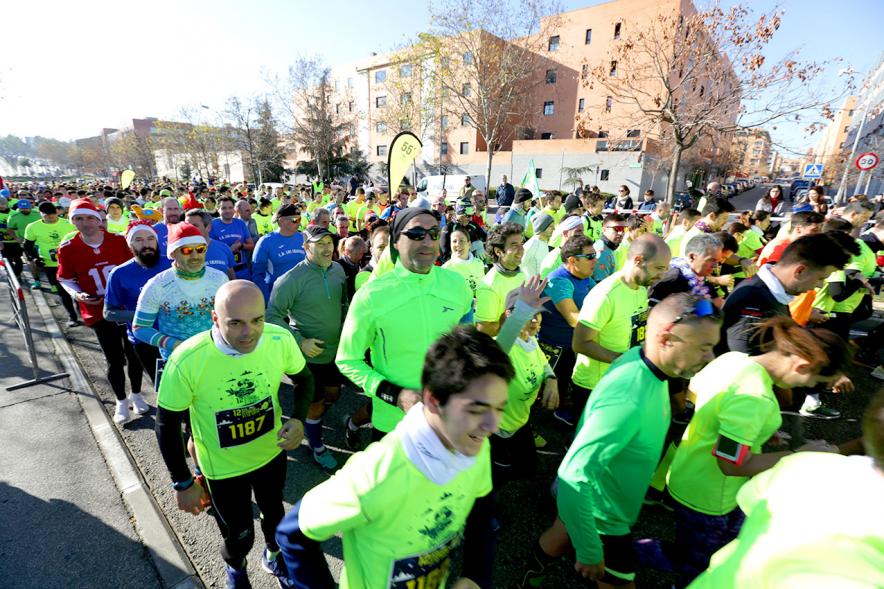Participantes en la carrera. San Silvestre 2020