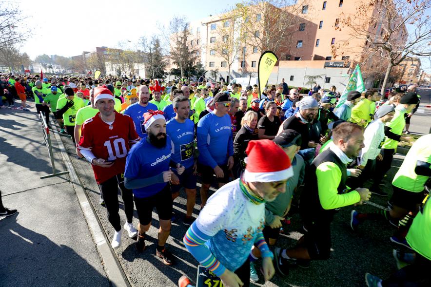 Participantes en la carrera. San Silvestre 2020