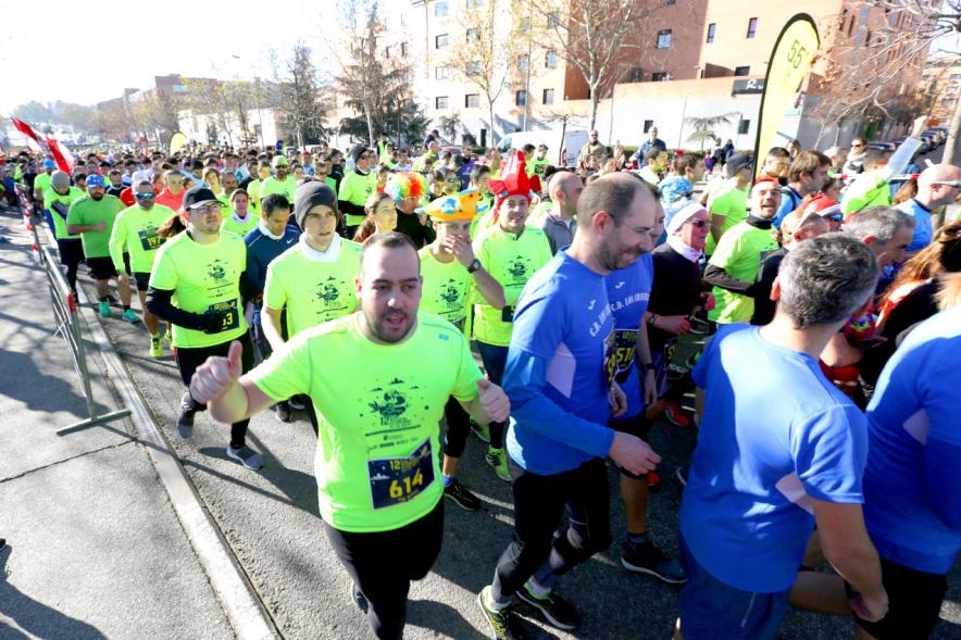 Participantes en la carrera. San Silvestre 2020