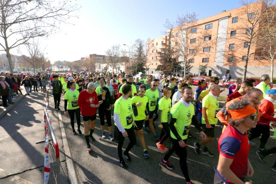 Participantes en la carrera. San Silvestre 2020