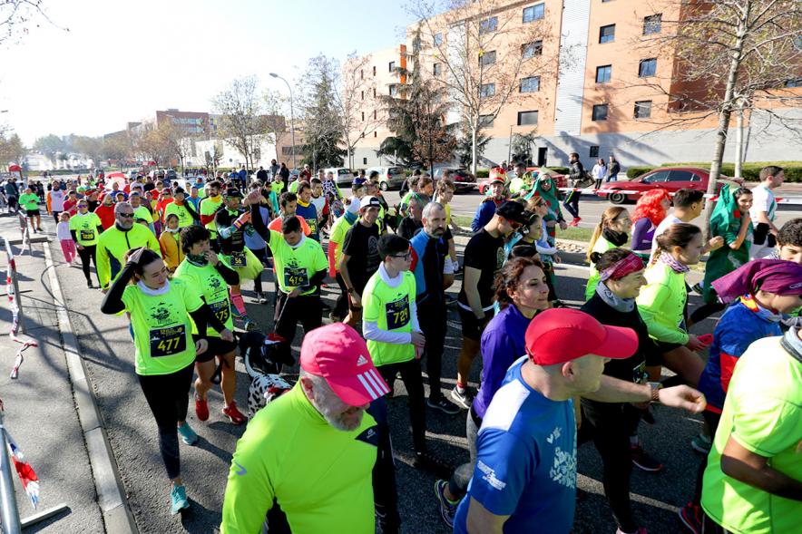 Participantes en la carrera. San Silvestre 2020