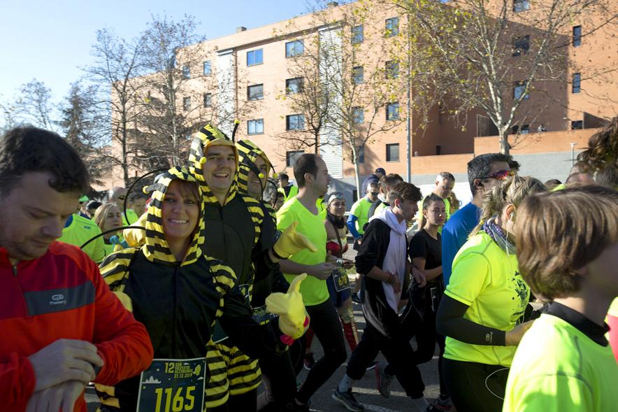 Participantes en la carrera. San Silvestre 2020