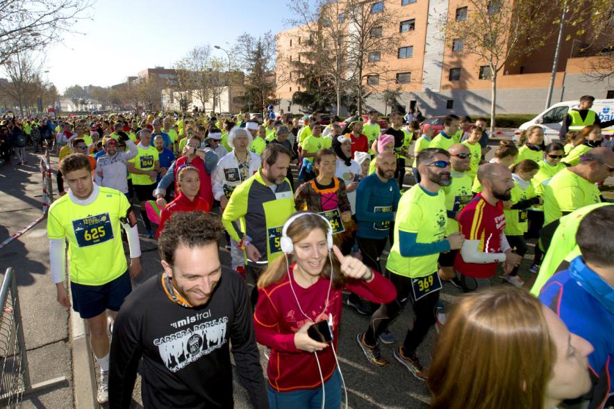 Participantes en la carrera. San Silvestre 2020