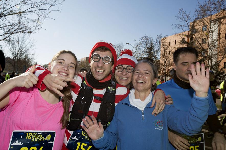 Participantes en la carrera. San Silvestre 2020