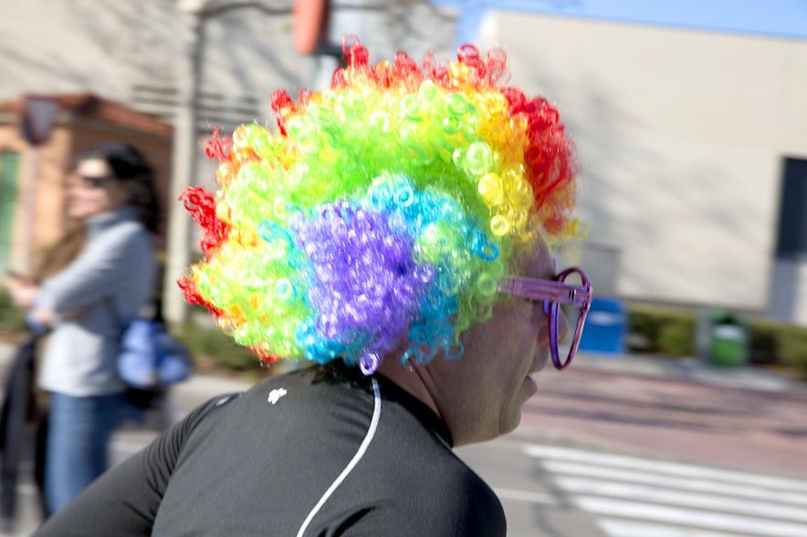 Participante en la carrera. San Silvestre 2020