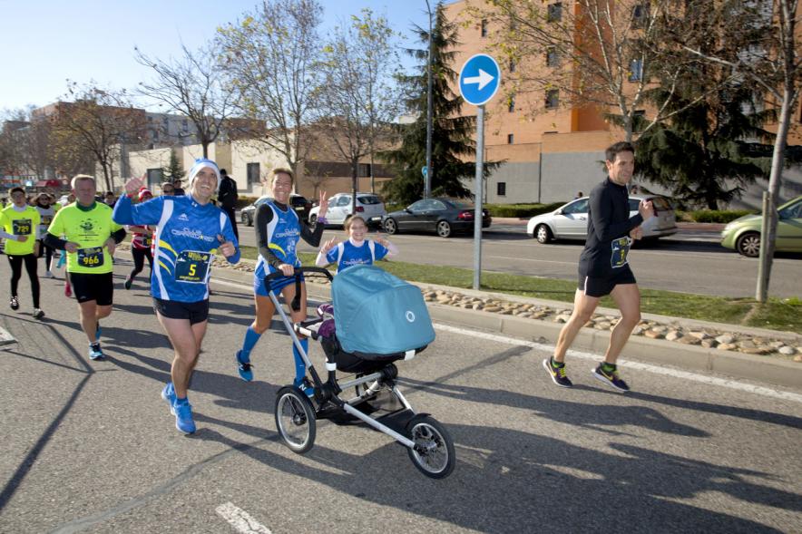 Participantes en la carrera. San Silvestre 2020