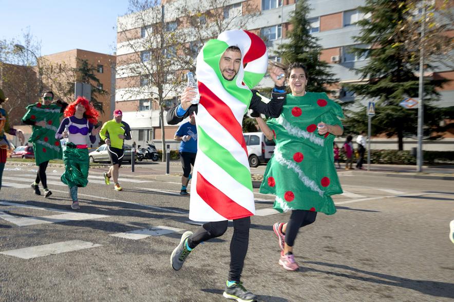 Participantes en la carrera. San Silvestre 2020