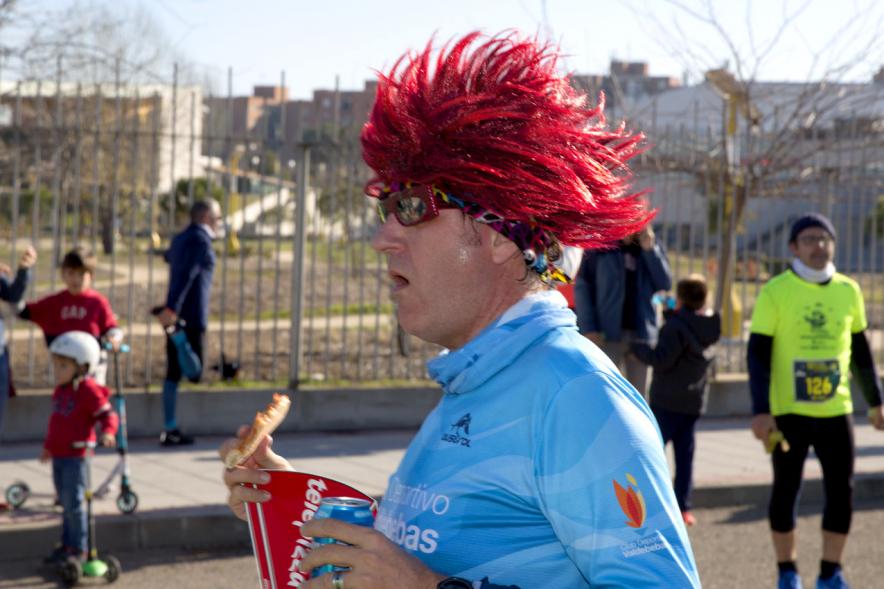 Participante en la carrera. San Silvestre 2020