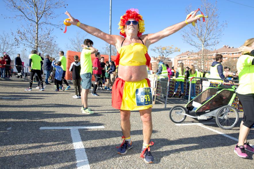 Participantes en la carrera. San Silvestre 2020