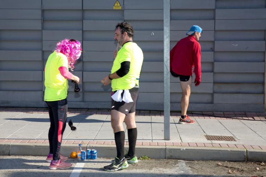 Participantes en la carrera. San Silvestre 2020