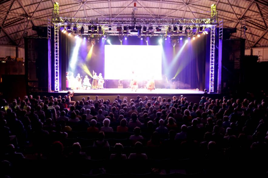 Fiesta de la Santina 2019Vista general de la actuación. 