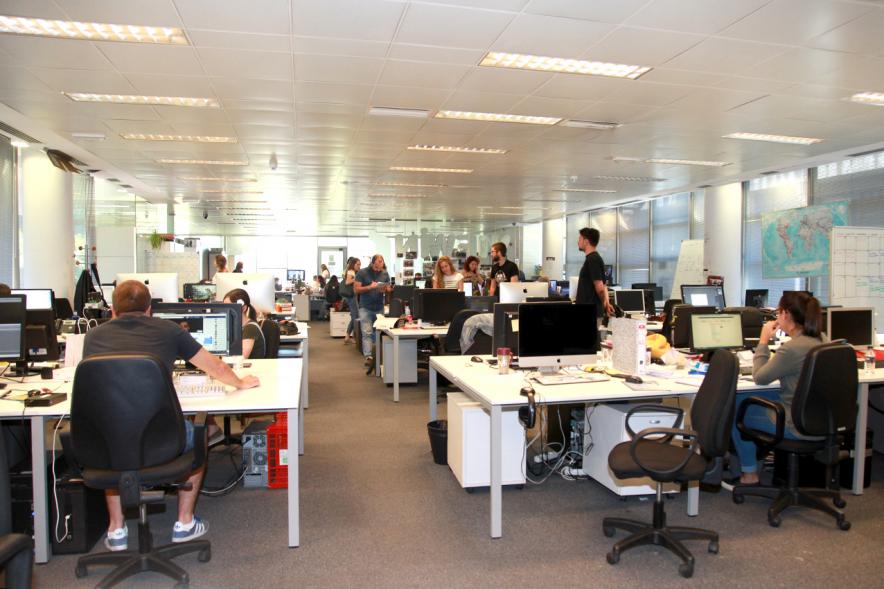 Visita a la Empresa Secuoya - Interior de la empresa.