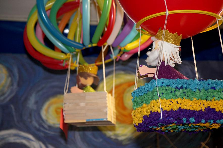 Reyes Magos en globo