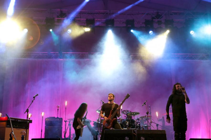 Artistas durante el evento
