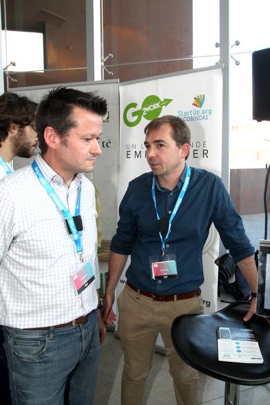 Media Day StartUp Alcobendas - Dos organizadores.