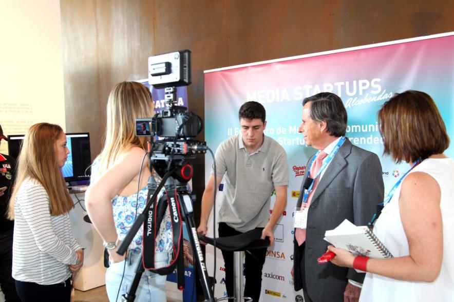 Media Day StartUp Alcobendas - Los medios con el alcalde.