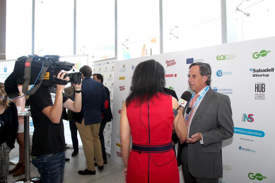 Media Day StartUp Alcobendas -  Los medios con el alcalde.