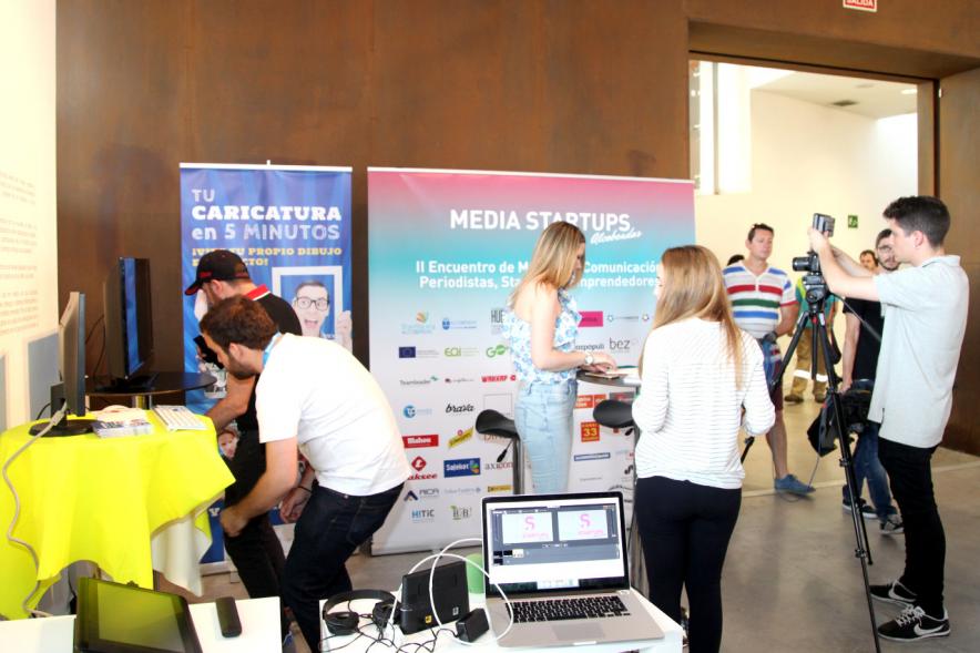 Media Day StartUp Alcobendas - Zona de prensa del evento.