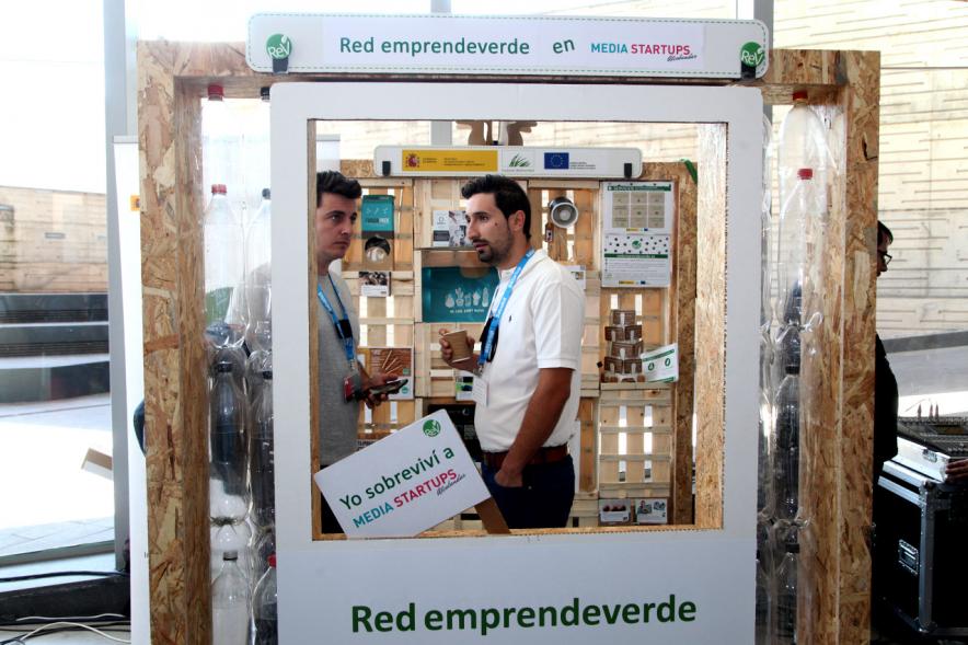 Media Day StartUp Alcobendas - Marco para el photocall 