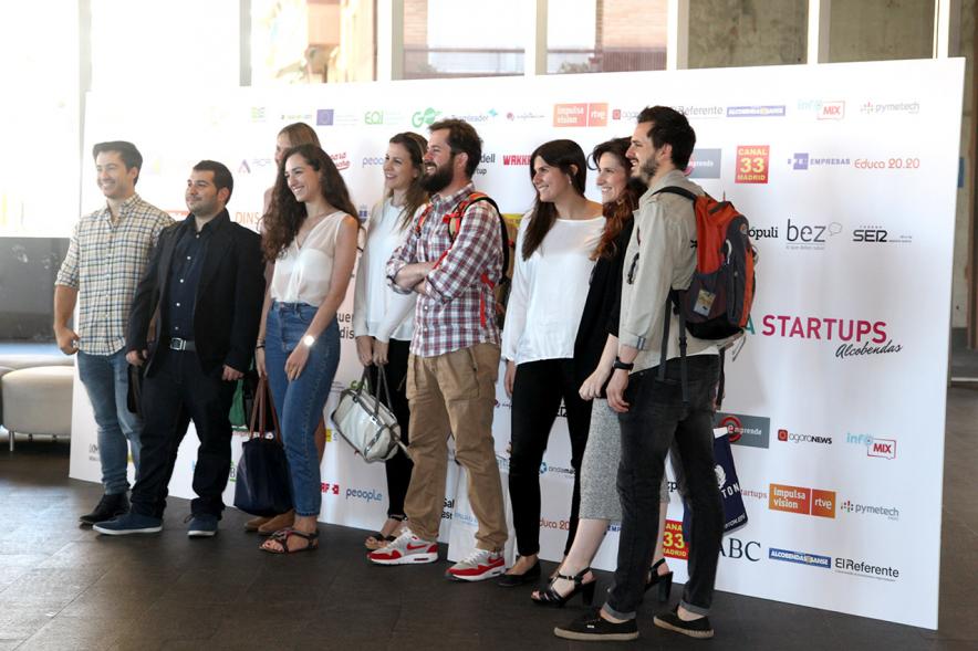 Media Day StartUp Alcobendas - Posado de algunos asitentes.