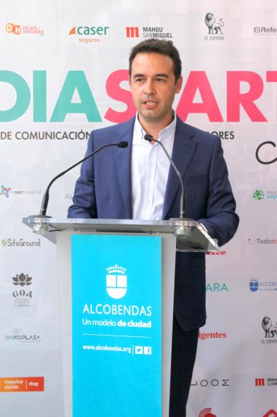 Concejal por Ciudadanos Roberto Fraile durante su ponencia
