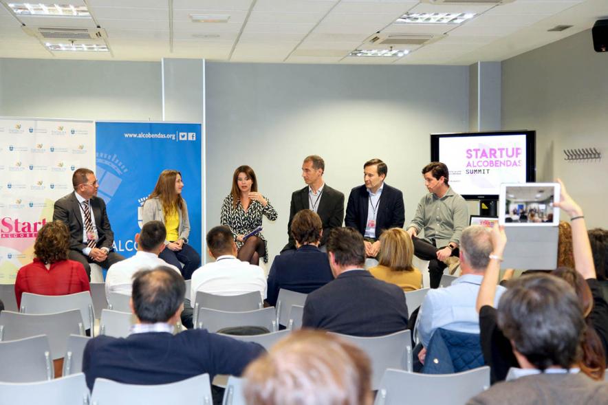 Ponentes y asistentes. Start Up Alcobendas Summit.