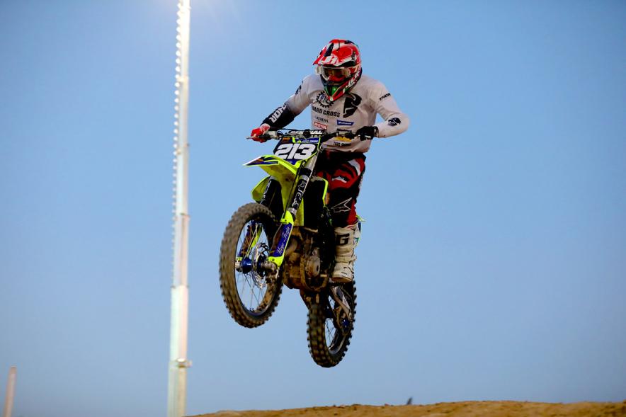 Open SMX Supermotocross - Imagen de un momento del Supermotocross, salto de una moto.