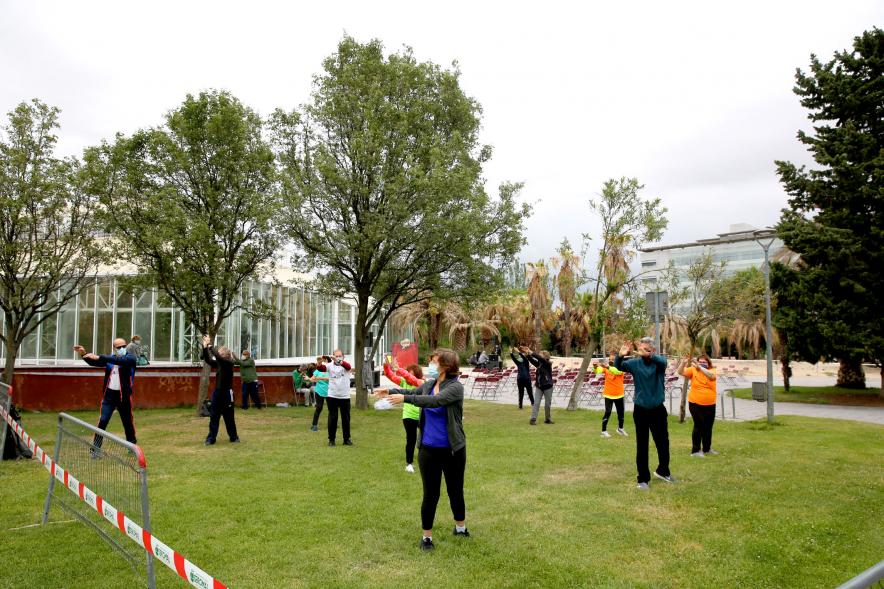 Participantes. Semana del Mayor - Tai Chi en Arroyo de la Vega - 2021