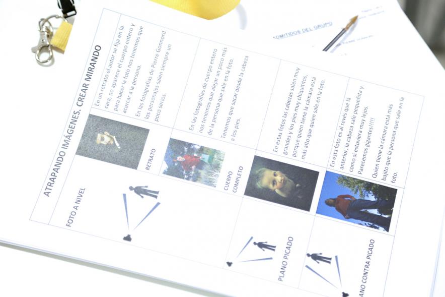 Taller de Fotografía con Niños en el Centro de Arte - Imagen de un texto del curso.
