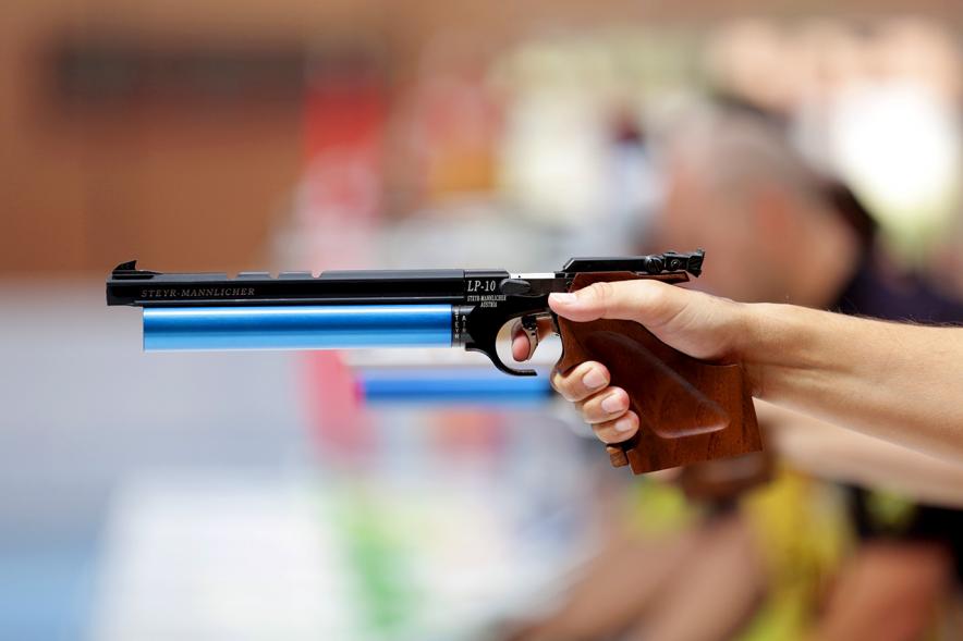 Ier Torneo de Tiro Olímpico Ciudad de Alcobendas - Imagen de pistola olímpica.