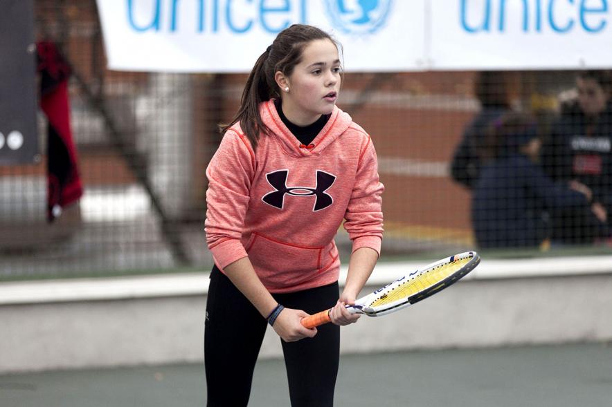 Torneo de Tenis La Menina 2017 - Primer plano de una jugadora.