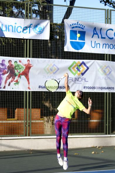 Entrega de Trofeos Torneo de Tenis La Menina 2018 - Primer plano de una joven tenista.