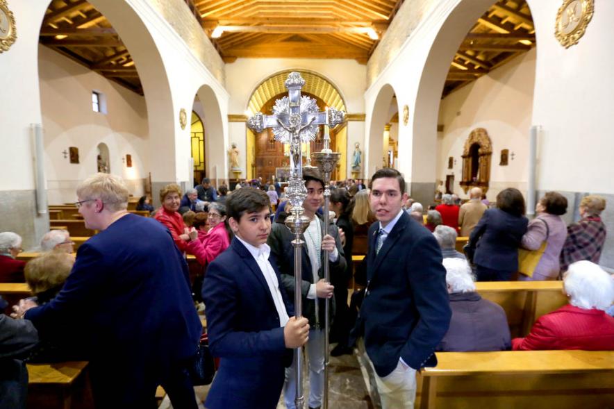 Participantes en el traslado de la Virgen de la Paz a la Ermita -2019