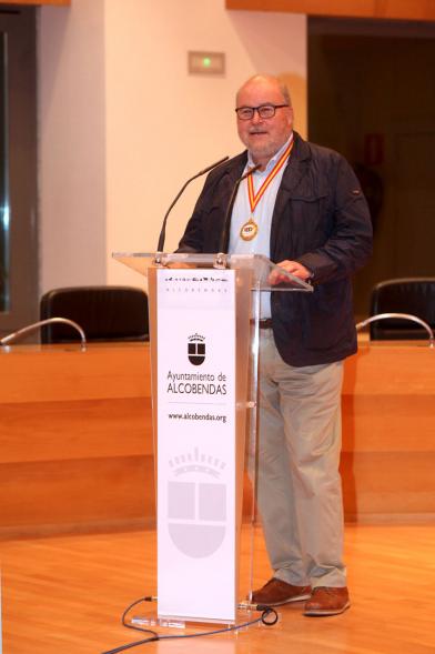 Presidente del Club Fernando Laura. Recepción del Equipo de Baloncesto Valcude por el Campeonato de España. 2019