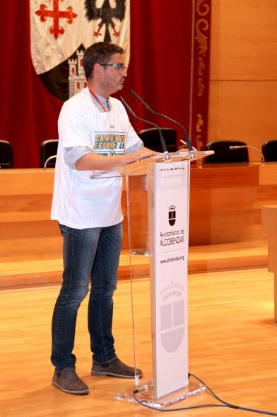 Concejal Rafael Sanchez. Recepción del Equipo de Baloncesto Valcude por el Campeonato de España. 2019