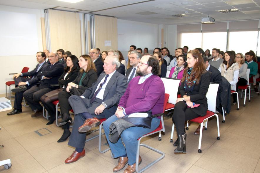 Visita Institucional a la Empresa Varma -   Imagen panorámica de la sala donde se desarrolla el saludo.
