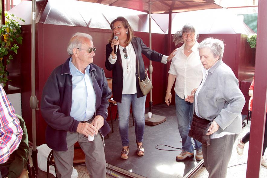 Concejal Sánchez Galán con participantes