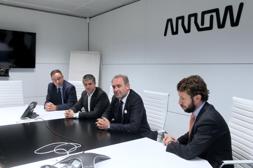 Visita a Empresa Arrow Iberia Electrónica S.L.U. - Imagen de directivos de la empresa.