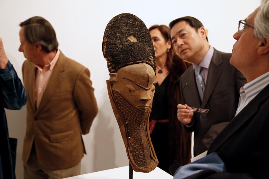 Visita Guiada a la Exposición Colección Sánchez-Ubiria - Las autoridades en la exposición.