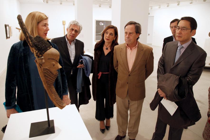 Visita Guiada a la Exposición Colección Sánchez-Ubiria - Las autoridades en la exposición.